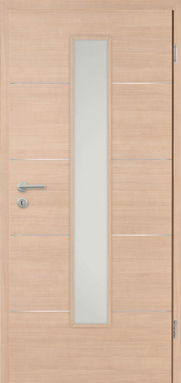 Modern Fusion 1 Decora Sandbirke horizont – (Tur mit Verglasung 3051 V 055)