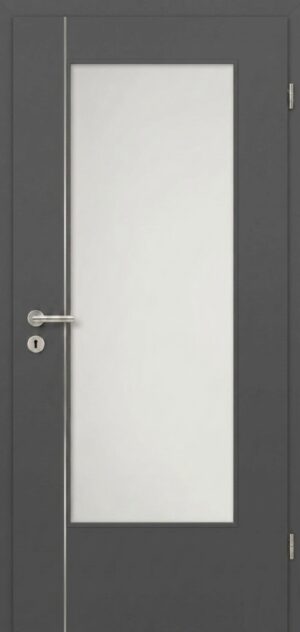 Modern Fusion 3 Decora Titangrau - (Tur mit Verglasung 3021 V 055)