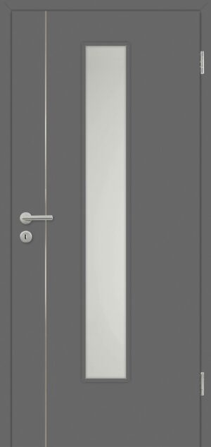 Decora Modern Fusion 3 Titangrau - (Tur mit Verglasung 3051 V 055)