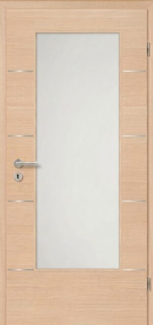 Modern Fusion 1 Decora Sandbirke horizont – (Tur mit Verglasung 3011 V 055)