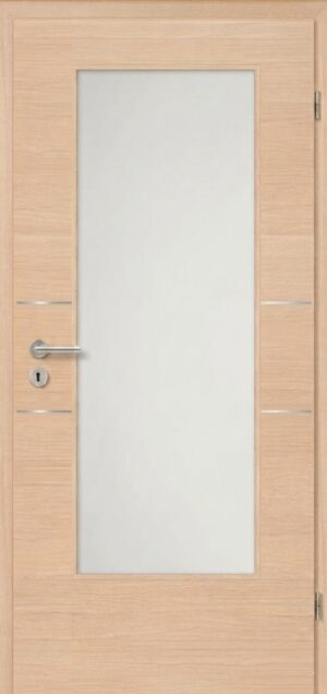 Modern Fusion 2 Decora Sandbirke horizont – (Tur mit Verglasung 3011 V 055)