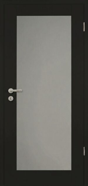 Modern Spectrum 10 Mattschwarz Innentür - (inkl ESG klar Direktverglasung 9011)