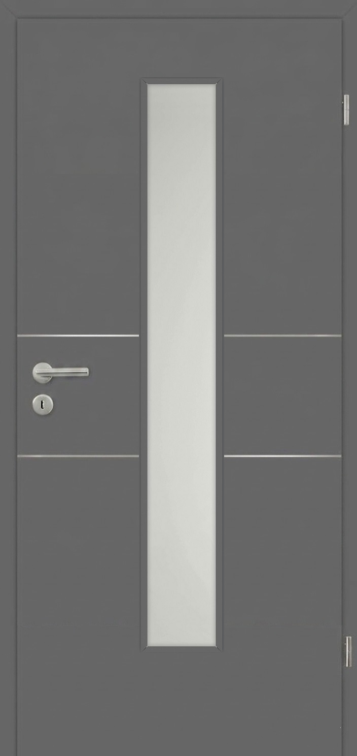 Decora Modern Fusion 2 Titangrau – (Tur mit Verglasung 3051 V 055)