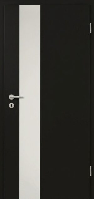 Herholz Innentür Mattschwarz - Modern Vision (inkl. ESG klar Direktverglasung 9213 schlossseitig)