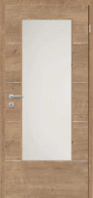 Modern Fusion 1 Decora Vital Ast-Eiche horizont – (Tur mit Verglasung 3011 V 055)