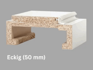 Herholz Türzarge Weiß Eckig 50 mm