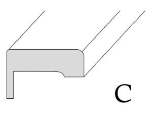 Brüchert+Kärner Türzarge C - 60 mm Bekleidungsbreite