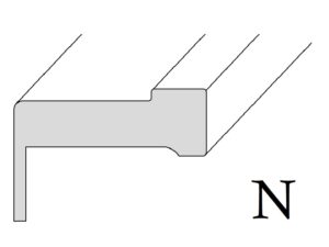 Brüchert+Kärner Türzarge N - 70 mm Bekleidungsbreite