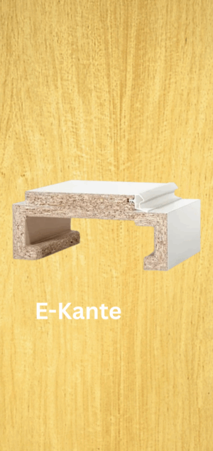 Herholz  Furnier Türzarge Limba-farbig E-Kante 62,5 mm