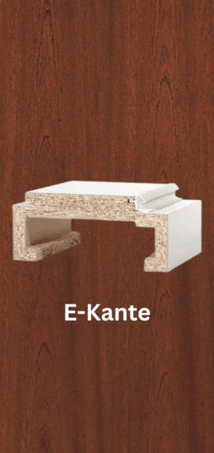 Herholz  Furnier Türzarge Mahagoni gebeizt E-Kante 62,5 mm