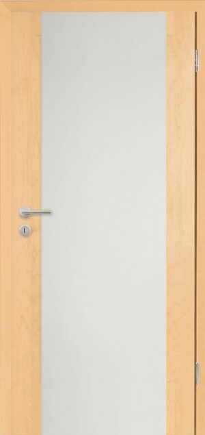 Modern Vetro Kanadischer Ahorn (inkl ESG klar Direktverglasung 9181) - Herholz Innentür