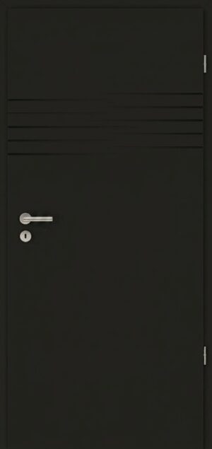 Elegant Laser 01 Mattschwarz - Herholz Innentüren