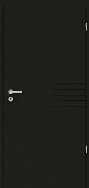 Elegant Laser 04 Mattschwarz - Herholz Innentüren
