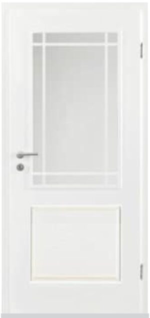 Elegant Alba 2 Weißlack - (inkl. Lichtöffnung LÖ 6151G V 056) - Herholz Innentüren