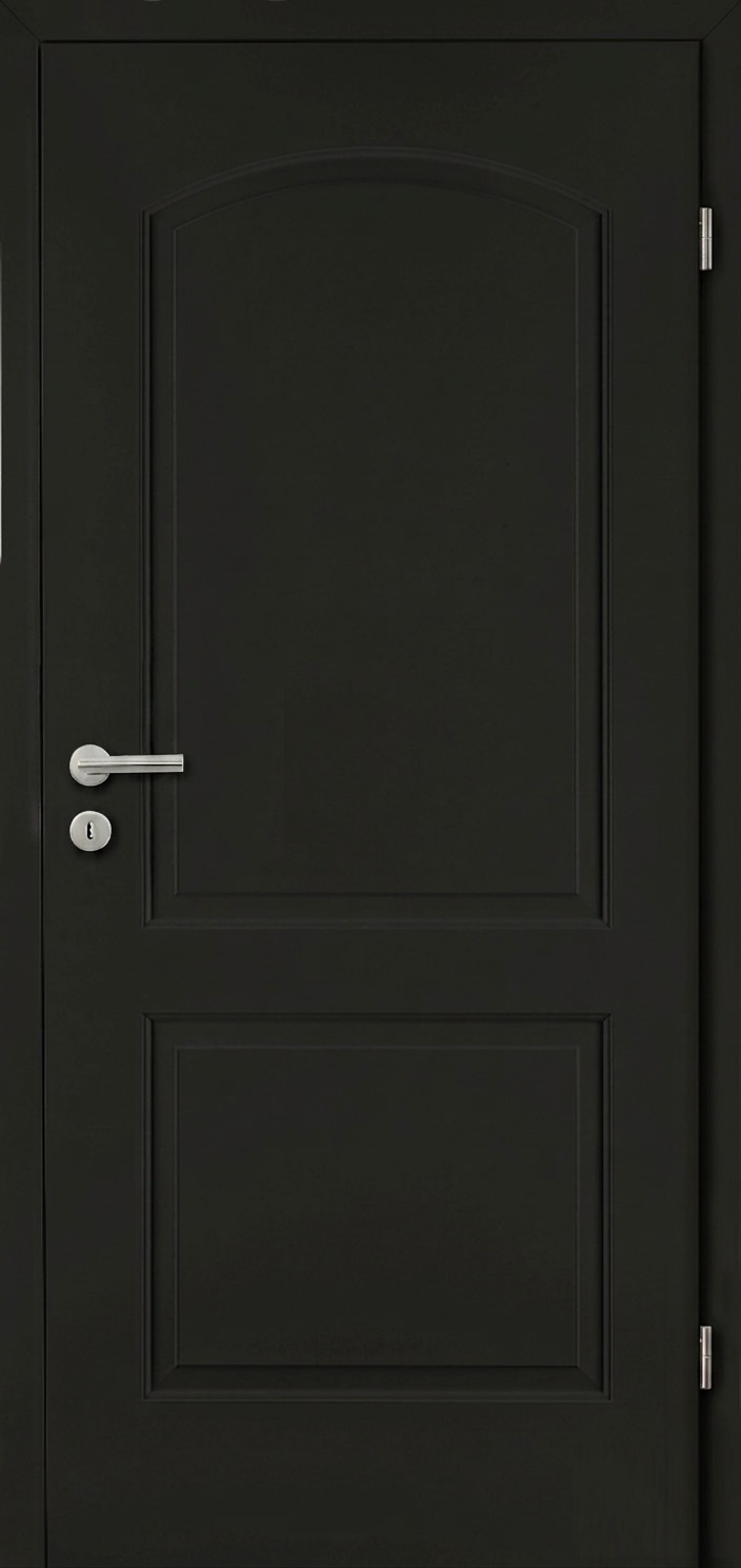 Eleganz Mattschwarz - Herholz Wohnungseingangstür