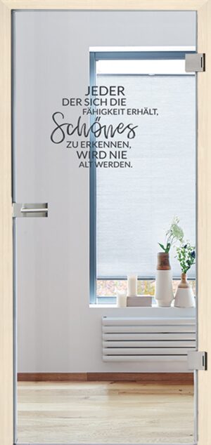 Pretty age Motivgläser - Kunex Ganzglastüren