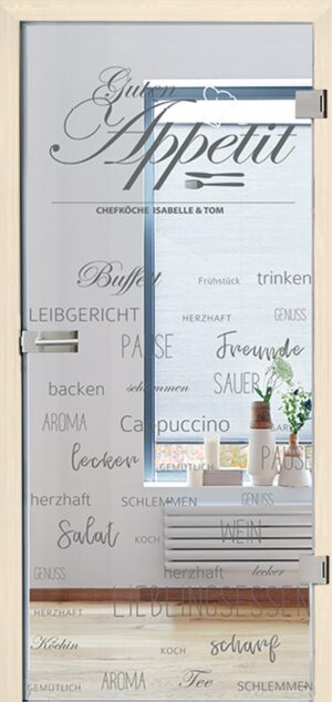 Tasty dish Motivgläser - Kunex Ganzglastüren